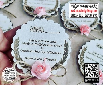 Başak Ahşap Nikah Şekeri