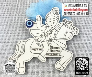 At Üzerinde Çocuk Sünnet Magnet - 2