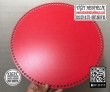 Kırmızı Daire 40x40 cm Tabanlık / Penye Ribbon İp Kırmızı Sepet Tabanı