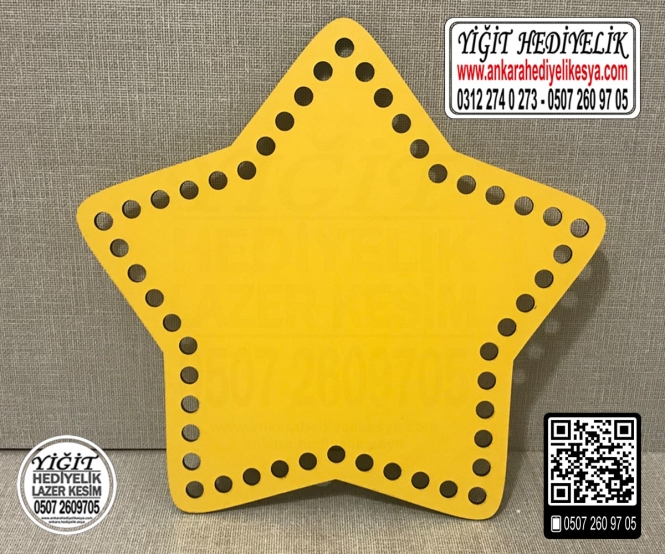 Sarı Yıldız 35 cm Tabanlık