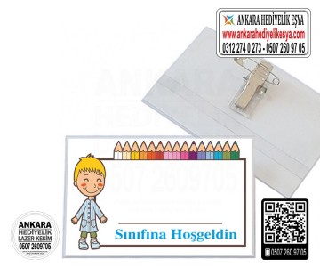 Okula Hoşgeldin Yaka Kartı - 10