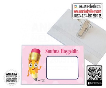 Okula Hoşgeldin Yaka Kartı - 13