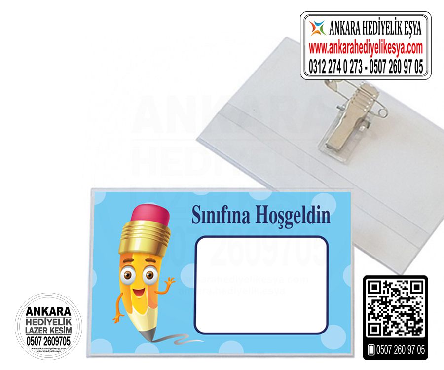 Okula Hoşgeldin Yaka Kartı - 14