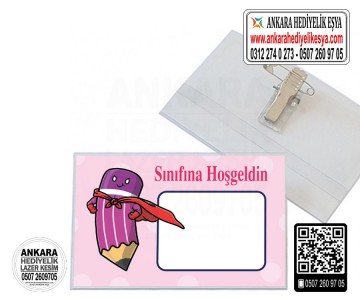 Okula Hoşgeldin Yaka Kartı - 15