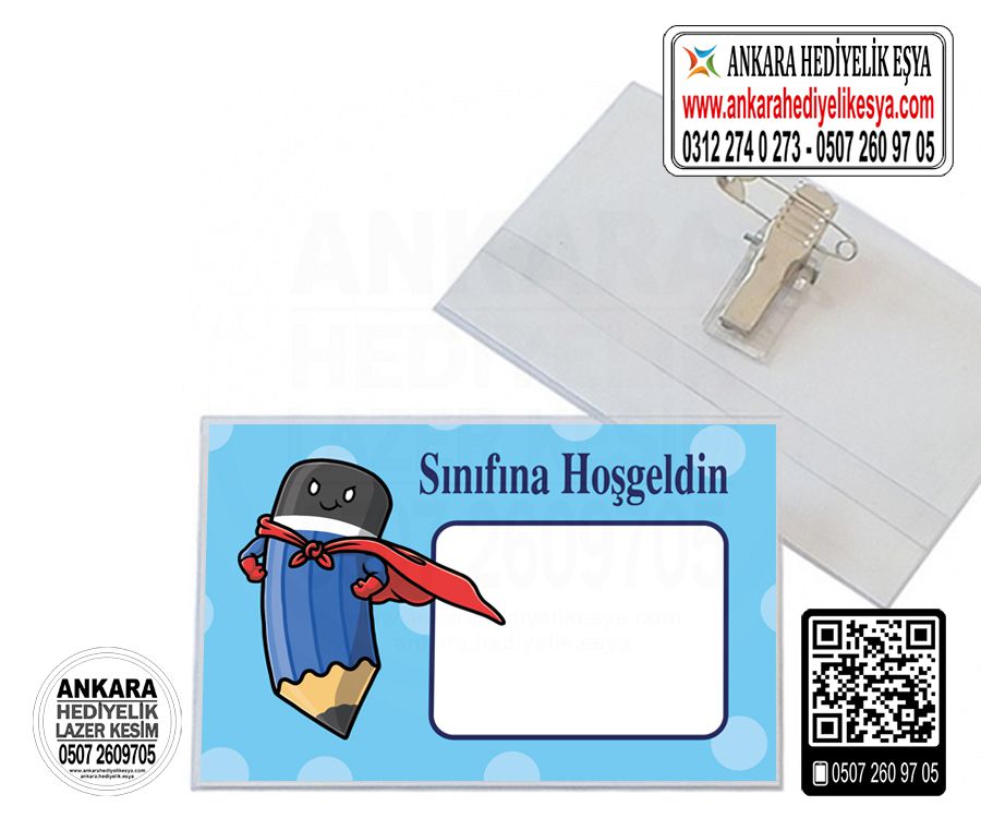 Okula Hoşgeldin Yaka Kartı - 16