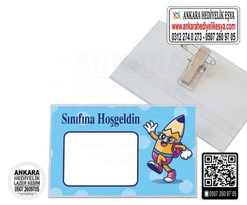 Okula Hoşgeldin Yaka Kartı - 22