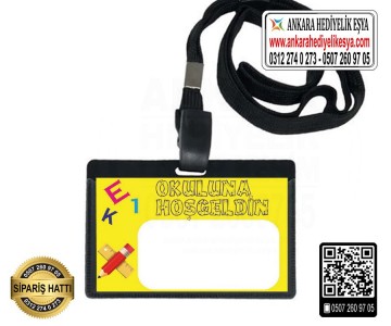 Okula Hoşgeldin Askılı Yaka Kartı - 1