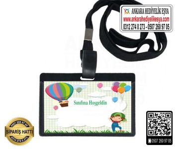 Okula Hoşgeldin Askılı Yaka Kartı - 12