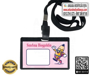 Okula Hoşgeldin Askılı Yaka Kartı - 21