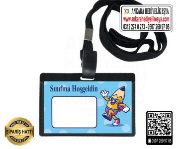 Okula Hoşgeldin Askılı Yaka Kartı - 22