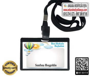 Okula Hoşgeldin Askılı Yaka Kartı - 6