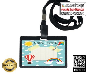 Okula Hoşgeldin Askılı Yaka Kartı - 8