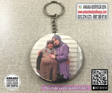 Resimli Buton Anahtarlık