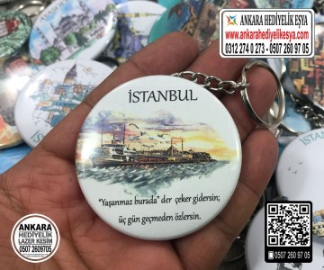 İstanbul'a Özel Karışık Anahtarlık- 50 Adet 