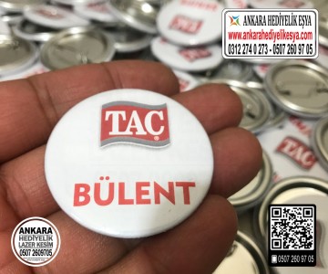 Firmalara Buton Rozet 44 mm