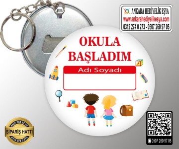 Okula Başladım Anahtarlığı