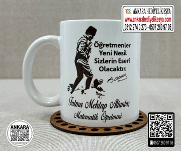 Öğretmenler günü kupası - Atatürklü