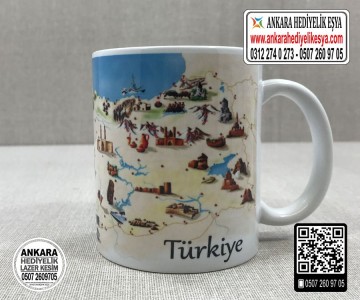Türkiye Temalı Bardak - 1