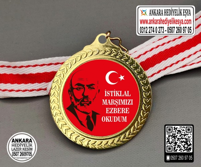 İstiklal Marşını Okuyorum Madalyası - 1