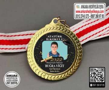 Resimli Mezuniyet Madalyası - Model 2
