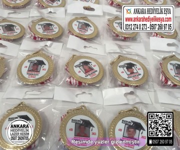 Resimli Mezuniyet Madalyası - Model 4