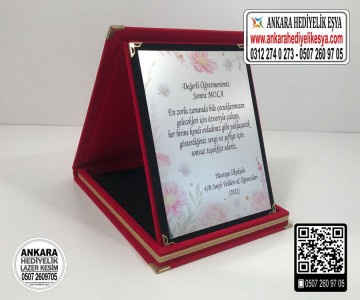 Öğretmene Özel Plaket