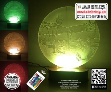 3D Yuvarlak Led Lamba