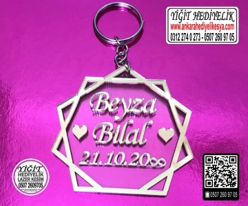 12 Köşeli Anahtarlık - Model 2