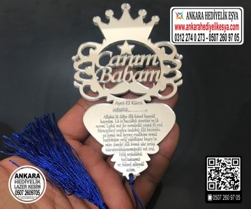Canım Babam Dikiz Aynası Süsü 