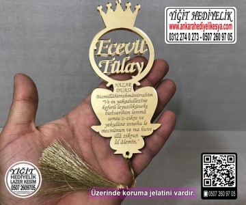 Taçlı Dikiz Aynası Süsü