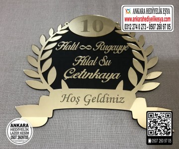 Kapı Numaralı Başak Kapı Süsü - Model 3