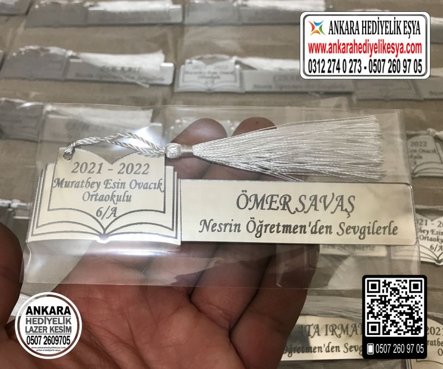 Öğretmenlere Özel Pleksi Kitap Ayracı - 3