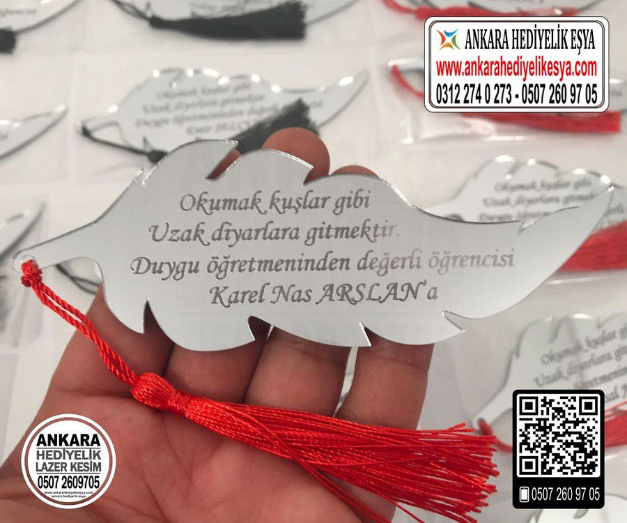 Öğretmenlere Özel Pleksi Kitap Ayracı - 4