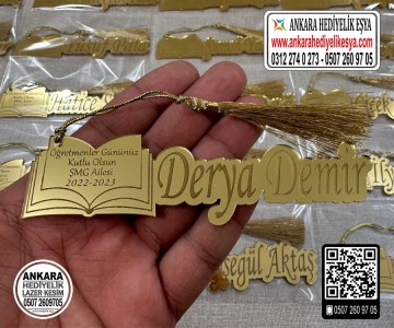 Öğretmenler Gününe Özel Pleksi Kitap Ayracı 3 - Toptan