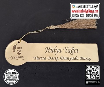 Kitap Ayracı - Atatürk Siluetli