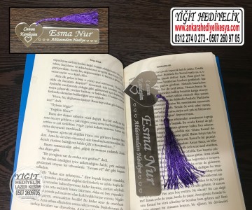 Kalp Başlıklı Kitap Ayracı