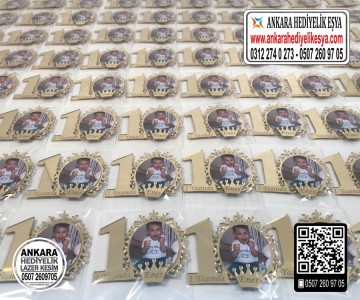 Daire Çerçeveli Resimli Yaş Magnet - 3