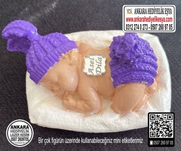 Mini Pleksi Etiket - ( 1 cm )