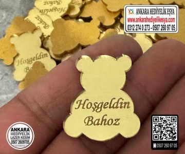 Pleksi Ayıcık Ayna Etiket - 6